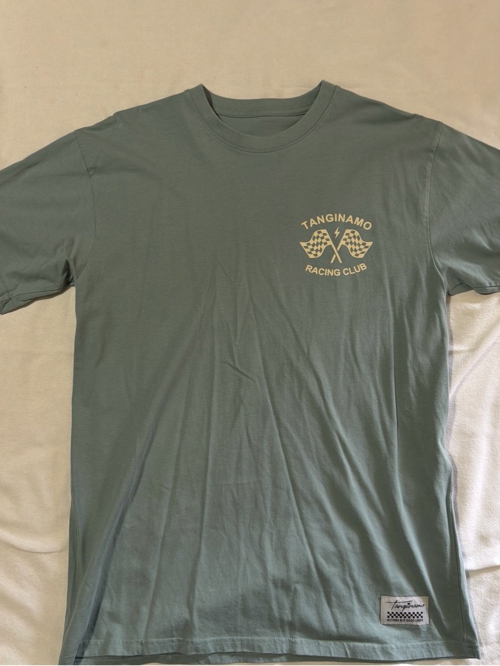 Racing Club Men's Short-Sleeve Tee in Sage Green